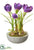 Silk Plants Direct Crocus - Purple - Pack of 4