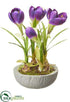 Silk Plants Direct Crocus - Purple - Pack of 4
