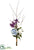 Hydrangea, Rose, Lilac Drop - Blue Purple - Pack of 6