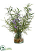 Silk Plants Direct Ruellia,  Rosemary - Green Purple - Pack of 1
