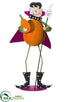 Silk Plants Direct Pumpkin Man - Orange Purple - Pack of 6