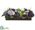 Silk Plants Direct Ranunculus, Hydrangea, Succulent - Lavender Purple - Pack of 1