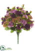 Silk Plants Direct Mum Bush - Amethyst Purple - Pack of 12