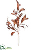 Silk Plants Direct Croton Leaf Spray - Rust - Pack of 12
