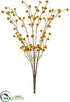 Silk Plants Direct Mini Pompon Bush - Orange Rust - Pack of 12