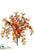 Silk Plants Direct Mini Maple Bush - Orange Rust - Pack of 3