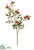 Pompon Rose Spray - Orange Rust - Pack of 6