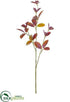 Silk Plants Direct Viburnum Leaf Spray - Burgundy Rust - Pack of 12