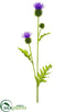 Silk Plants Direct Thistle Spray - Lavender - Pack of 12
