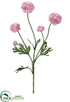Silk Plants Direct Ranunculus Spray - Lavender - Pack of 6