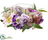 Silk Plants Direct Rose, Sunflower , Protea Centerpiece - Pink Lavender - Pack of 1