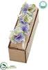 Silk Plants Direct Hydrangea Napkin Ring - Cream Lavender - Pack of 4
