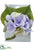 Silk Plants Direct Hydrangea Corsage - Cream Lavender - Pack of 4