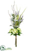 Silk Plants Direct Hydrangea, Lavender, Lamb's Ear Bundle - Green Lavender - Pack of 4