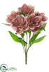 Silk Plants Direct Glittered Velvet Magnolia Bush - Mauve - Pack of 6