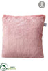 Silk Plants Direct Fur Pillow - Pink Mauve - Pack of 6