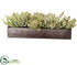 Silk Plants Direct Aeonium Centerpiece - Green Mauve - Pack of 1