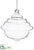 Glass Bell Ornament - Clear - Pack of 4