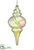 Iridescent Finial Ornament - Clear - Pack of 12