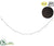Battery Operated Beaded Ball Garland With Light - Clear - Pack of 12