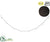 Battery Operated Beaded Ball Garland With Light - Clear - Pack of 12