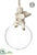 Angel Glass Ball Ornament - Beige Clear - Pack of 1