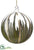 Agave Glass Ball Ornament - Green Clear - Pack of 6