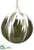 Agave Glass Ball Ornament - Green Clear - Pack of 6
