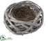 Silk Plants Direct Bird's Nest - Whitewashed - Pack of 12