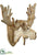 Moose Head Wall Decor - Whitewashed - Pack of 1