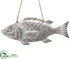 Silk Plants Direct Fish Ornament - Whitewashed - Pack of 12