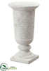 Silk Plants Direct Urn - White Whitewashed - Pack of 1