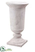 Silk Plants Direct Urn - White Whitewashed - Pack of 1