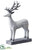 Reindeer - Gray Whitewashed - Pack of 2