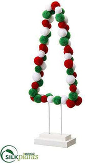 Pompon Tree Table Top Mix - Mixed - Pack of 6