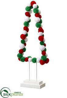 Pompon Tree Table Top Mix - Mixed - Pack of 6