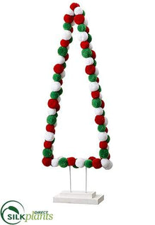 Pompon Tree Table Top Mix - Mixed - Pack of 6