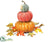 Stacking Pumpkin With Maple Base Mix - Mixed - Pack of 4