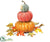 Stacking Pumpkin With Maple Base Mix - Mixed - Pack of 4