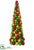 Ornament Ball Cone-Shaped Topiary - Mixed - Pack of 1