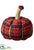 Plaid Pumpkin - Red Mixed - Pack of 8