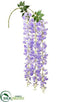 Silk Plants Direct Wisteria Hanging Spray - Amethyst - Pack of 12
