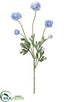 Silk Plants Direct Ranunculus Spray Ice - Blue Baby - Pack of 6