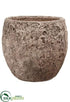 Silk Plants Direct Cement Pot - Gray - Pack of 1