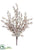 Flocked Berry Bush - Gray - Pack of 12