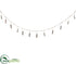 Silk Plants Direct Wood Clip Garland - Gray - Pack of 12