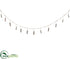 Silk Plants Direct Wood Clip Garland - Gray - Pack of 12