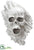 SKULL WALL DECOR - White Gray - Pack of 1