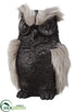 Silk Plants Direct Owl - Black Gray - Pack of 24