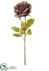 Silk Plants Direct Rose Spray - Brown Gray - Pack of 12